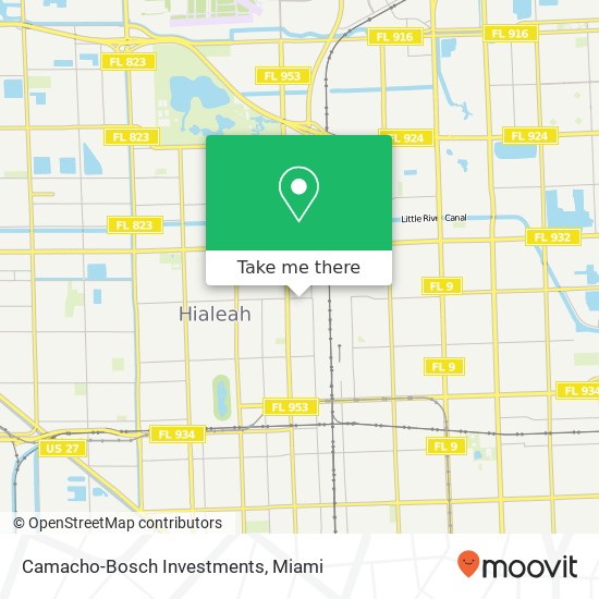 Camacho-Bosch Investments map