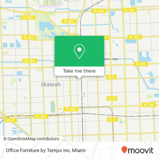 Office Furniture by Tempo Inc map