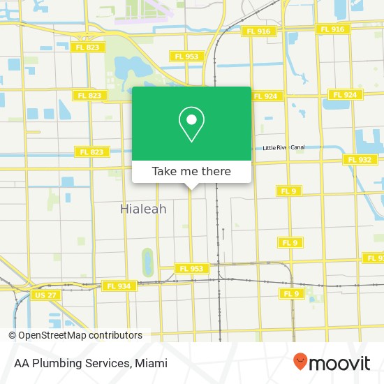 AA Plumbing Services map