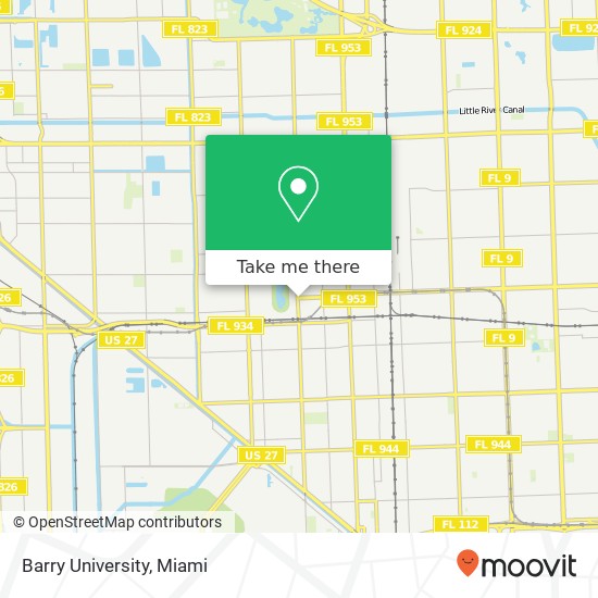 Mapa de Barry University