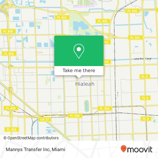 Mapa de Mannys Transfer Inc
