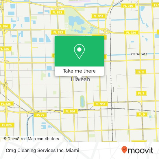 Mapa de Cmg Cleaning Services Inc