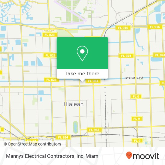 Mapa de Mannys Electrical Contractors, Inc