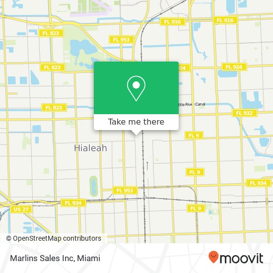 Marlins Sales Inc map