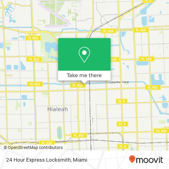 24 Hour Express Locksmith map