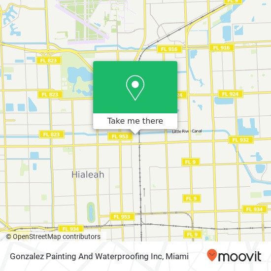 Gonzalez Painting And Waterproofing Inc map