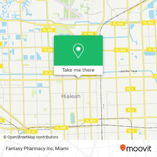 Fantasy Pharmacy Inc map