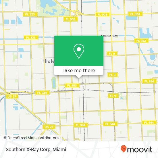 Mapa de Southern X-Ray Corp