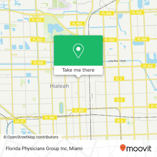 Mapa de Florida Physicians Group Inc