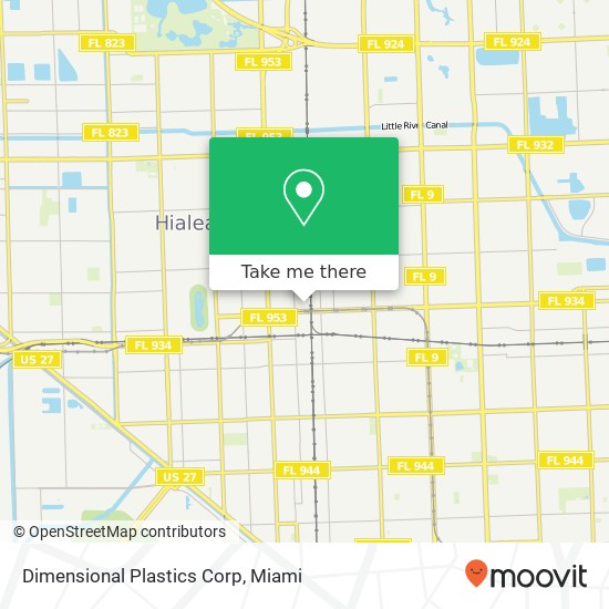 Mapa de Dimensional Plastics Corp