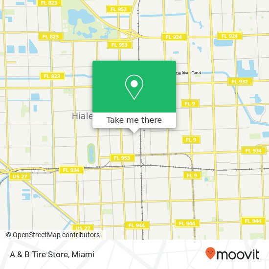 A & B Tire Store map