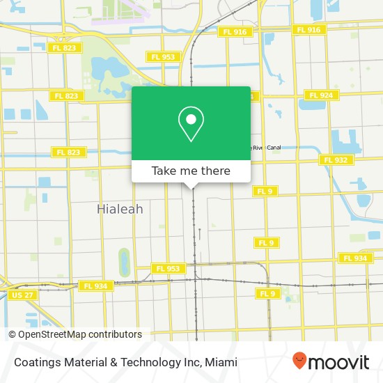 Mapa de Coatings Material & Technology Inc