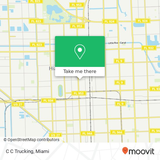 C C Trucking map