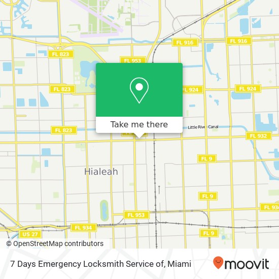 7 Days Emergency Locksmith Service of map