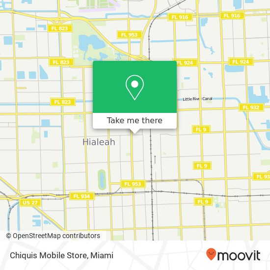 Mapa de Chiquis Mobile Store