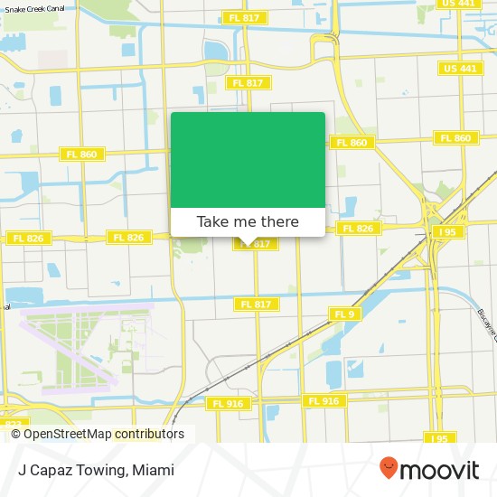 J Capaz Towing map