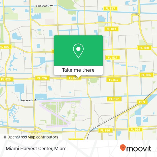 Miami Harvest Center map