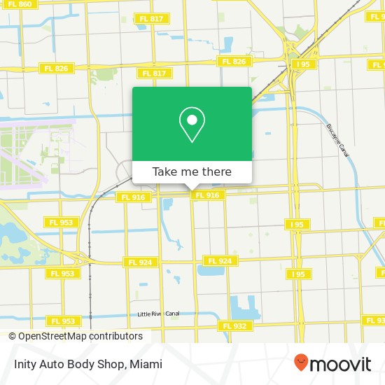 Inity Auto Body Shop map