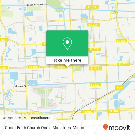 Christ Faith Church Oasis Ministries map