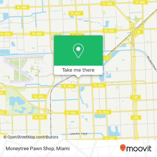 Mapa de Moneytree Pawn Shop
