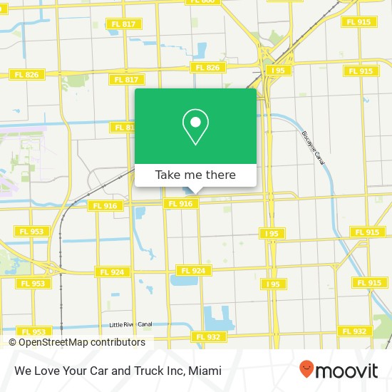 We Love Your Car and Truck Inc map