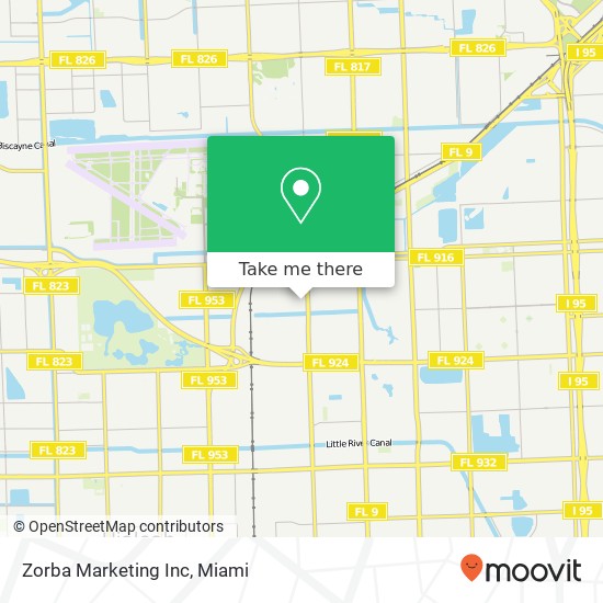 Mapa de Zorba Marketing Inc