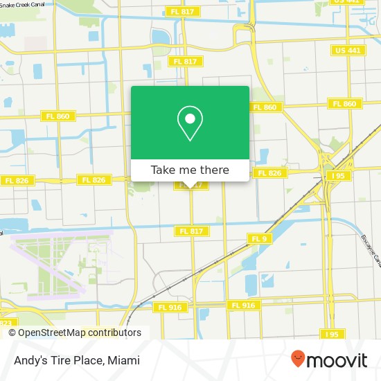 Mapa de Andy's Tire Place