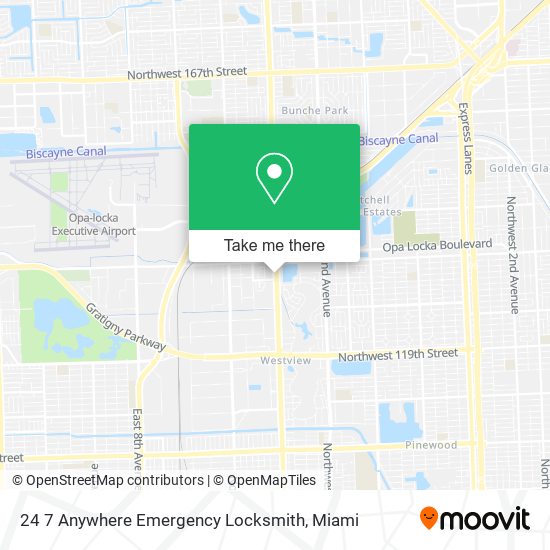 24 7 Anywhere Emergency Locksmith map