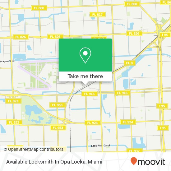 Available Locksmith In Opa Locka map