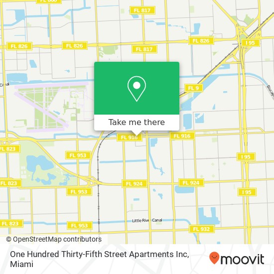 Mapa de One Hundred Thirty-Fifth Street Apartments Inc