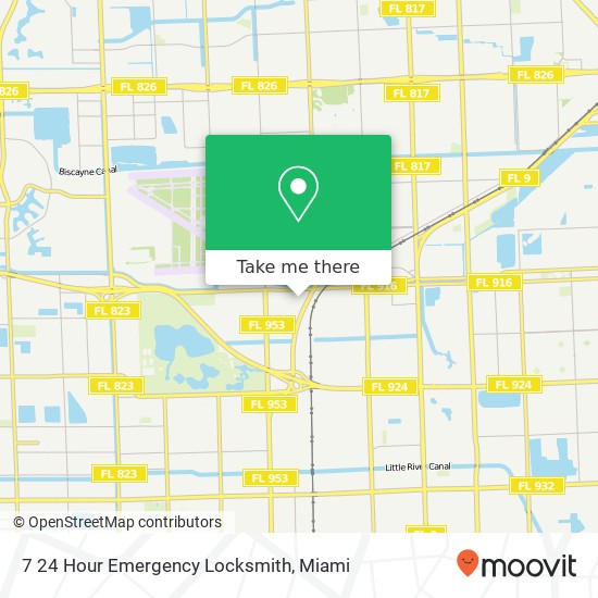 7 24 Hour Emergency Locksmith map