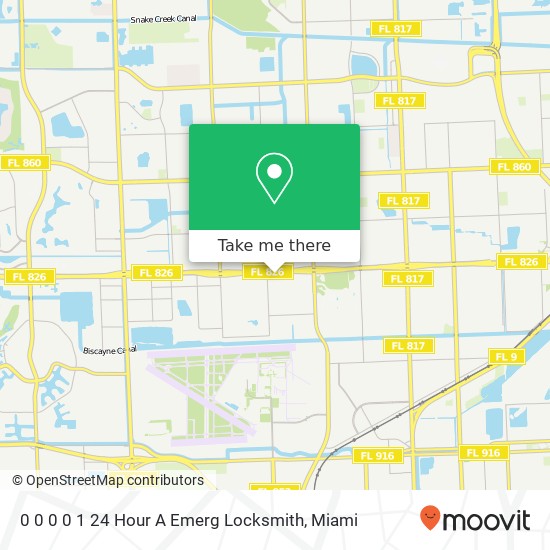 Mapa de 0 0 0 0 1 24 Hour A Emerg Locksmith