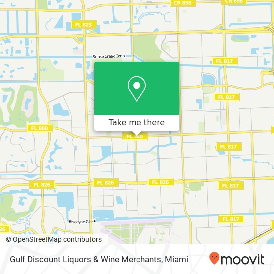 Mapa de Gulf Discount Liquors & Wine Merchants