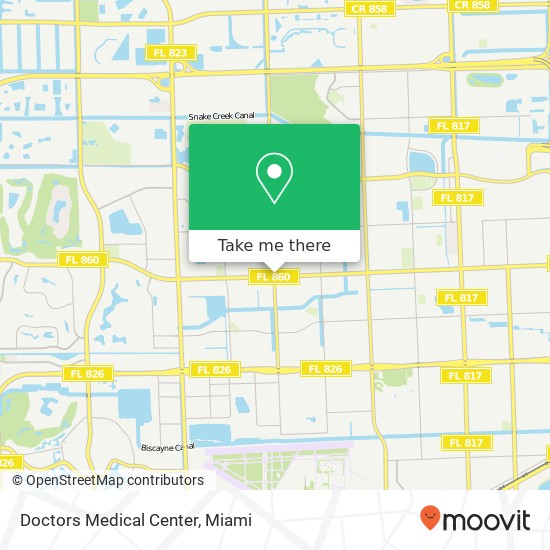 Mapa de Doctors Medical Center