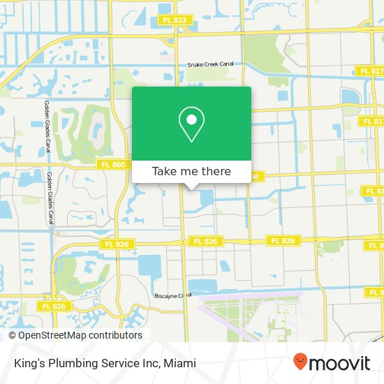 Mapa de King's Plumbing Service Inc