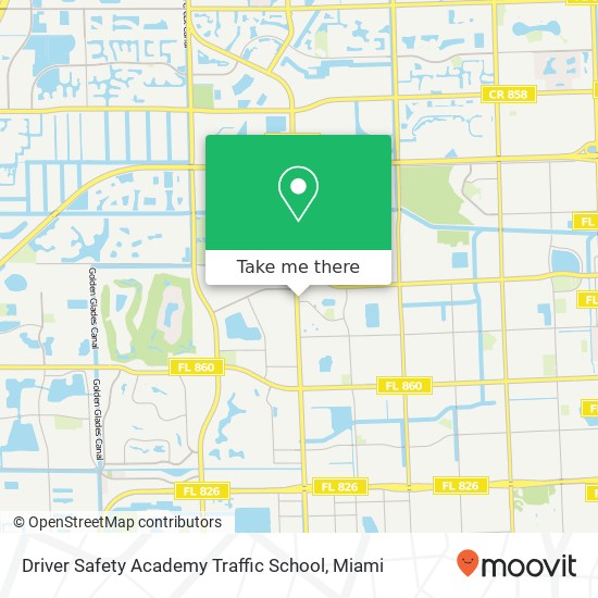 Mapa de Driver Safety Academy Traffic School