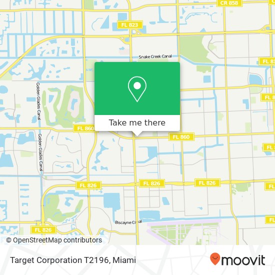 Mapa de Target Corporation T2196