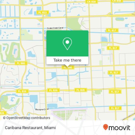 Mapa de Caribana Restaurant