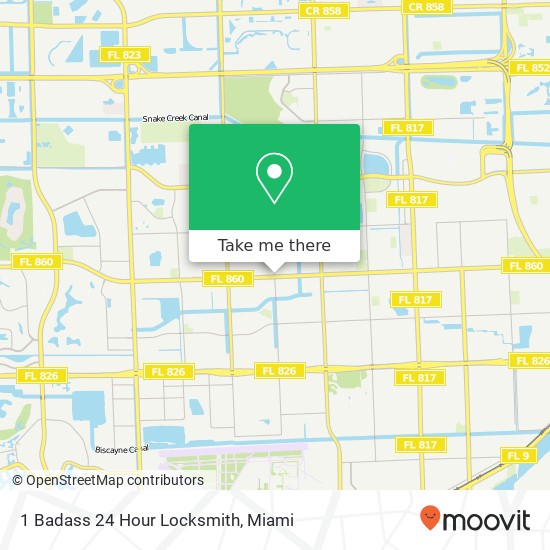 Mapa de 1 Badass 24 Hour Locksmith