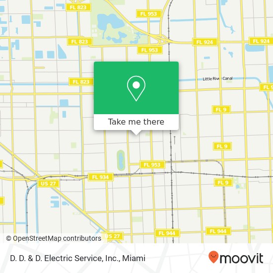 Mapa de D. D. & D. Electric Service, Inc.