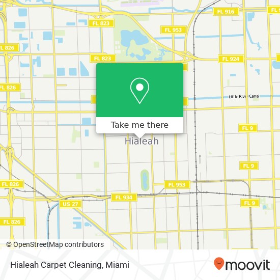 Hialeah Carpet Cleaning map