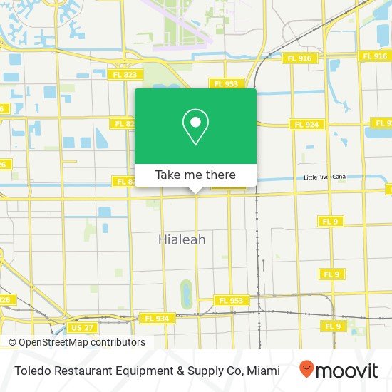 Toledo Restaurant Equipment & Supply Co map