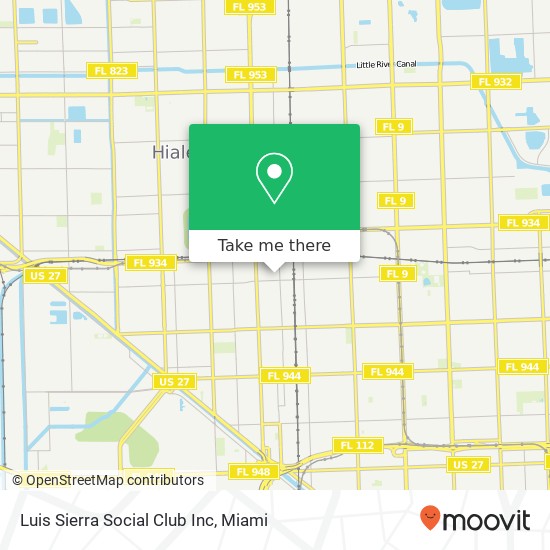 Mapa de Luis Sierra Social Club Inc