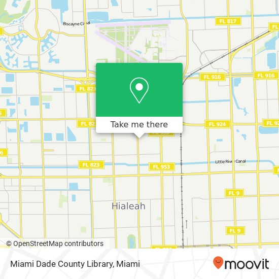 Miami Dade County Library map