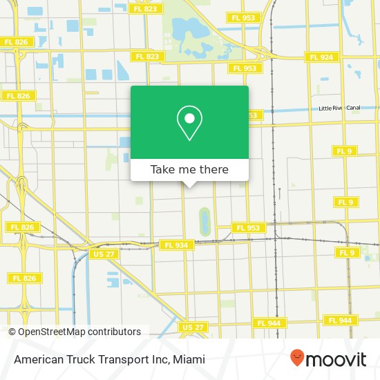 Mapa de American Truck Transport Inc