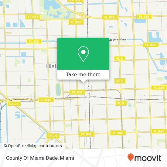Mapa de County Of Miami-Dade