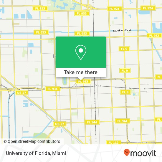 Mapa de University of Florida