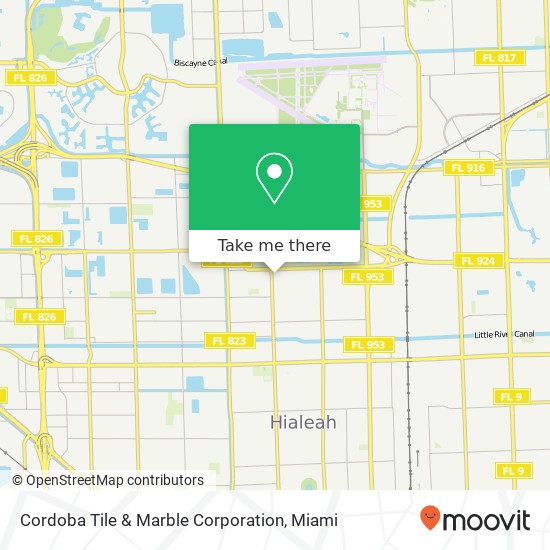 Mapa de Cordoba Tile & Marble Corporation