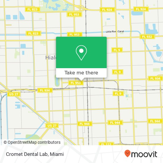 Mapa de Cromet Dental Lab