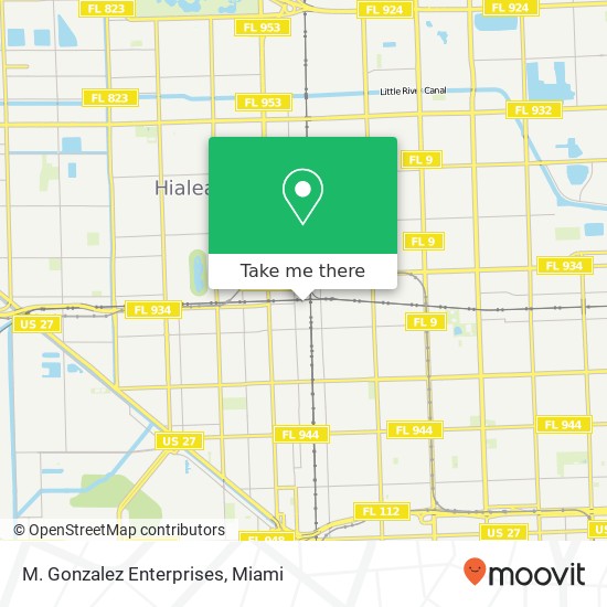 M. Gonzalez Enterprises map